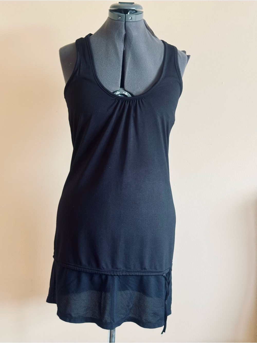 Black Racerback Tank Dress